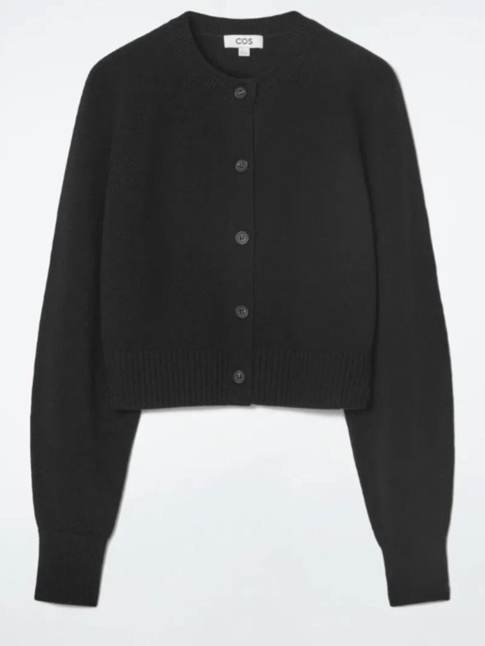COS cropped black cardigan - size S - like new